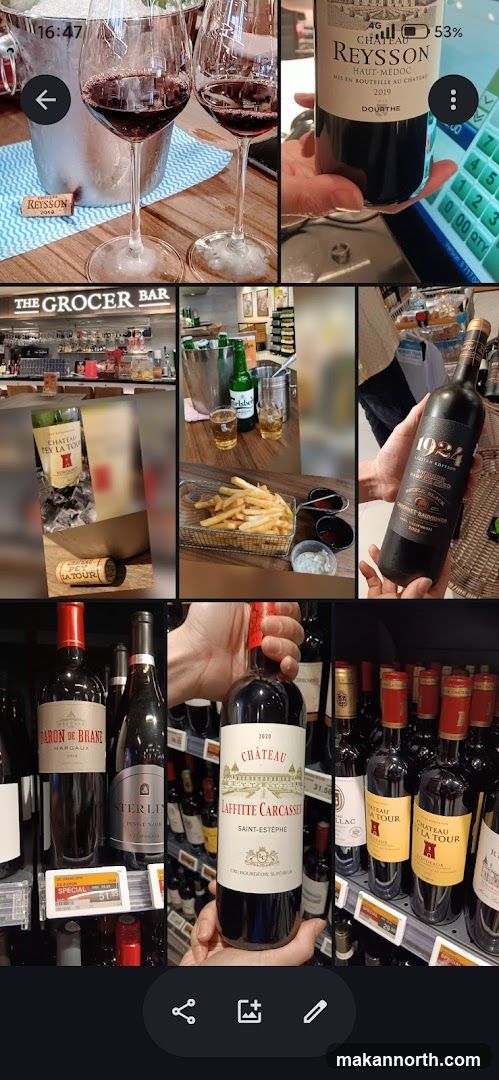 Wine and Food Assortment
