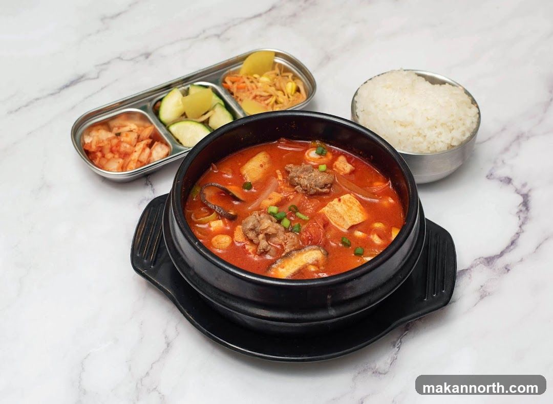 Korean Stew with Side Dishes