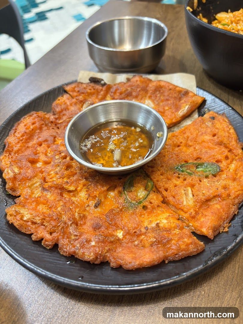 Kimchi Pancakes with Dipping Sauce