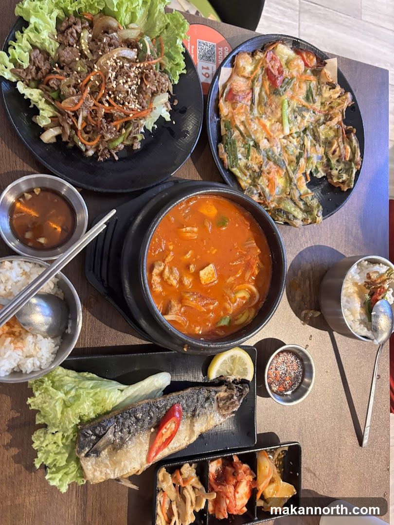 Korean Food Spread