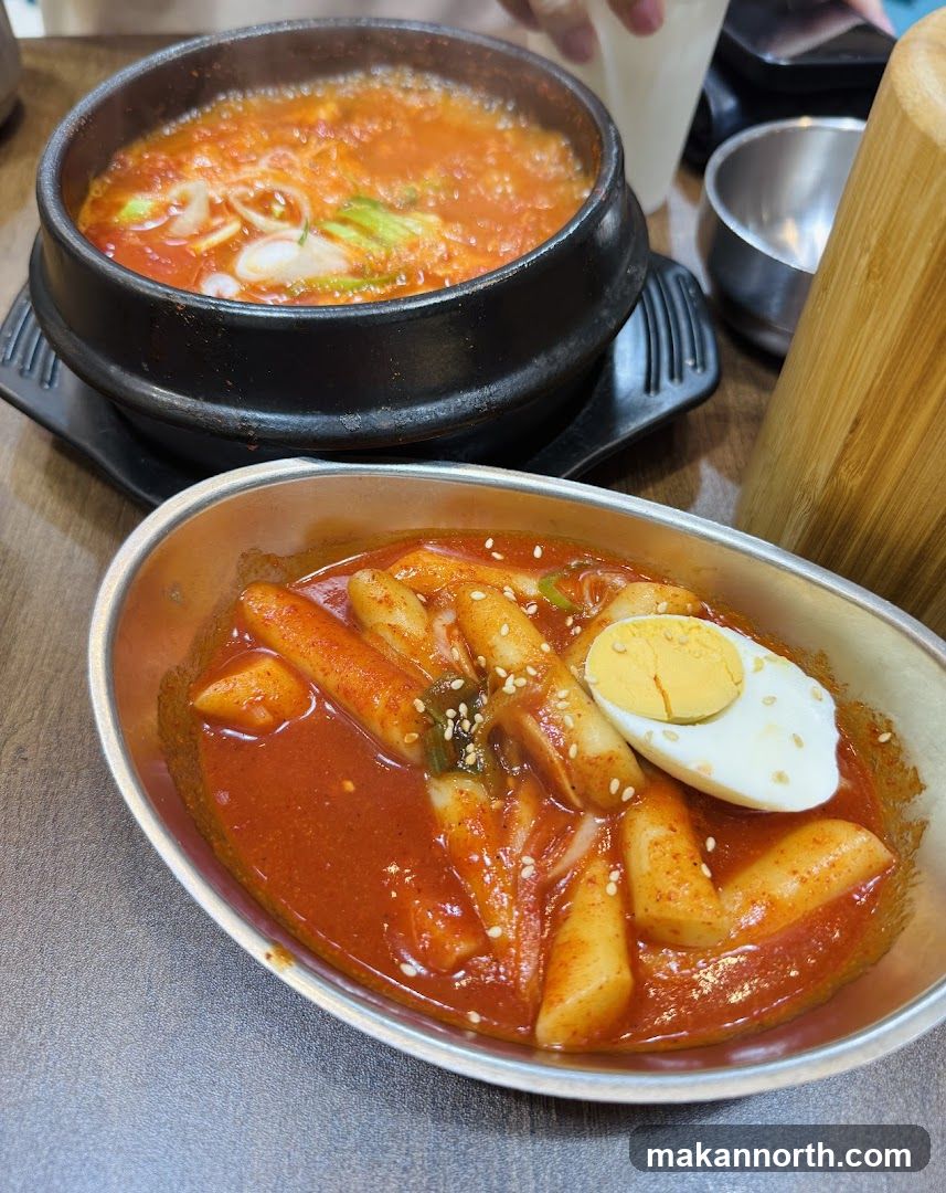 Korean Stew and Rice Cakes