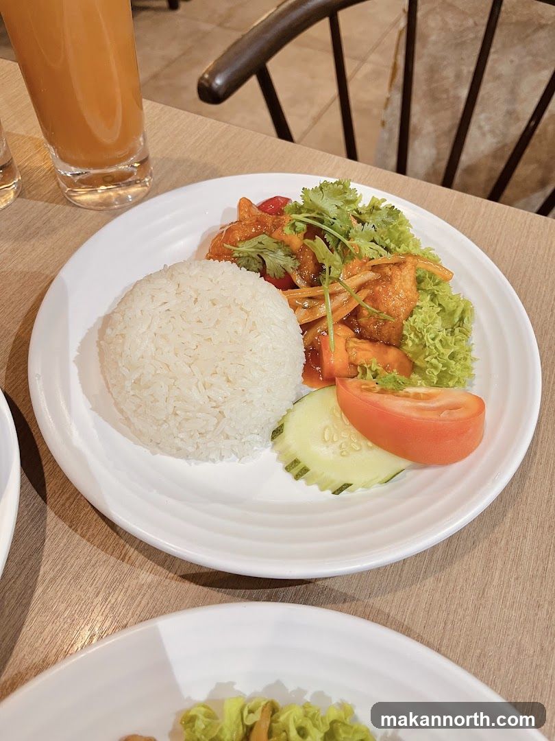 Sweet and Sour Chicken with Rice