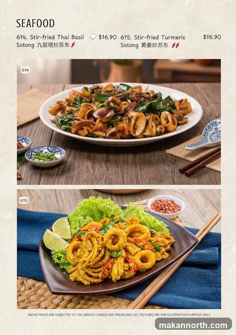 Seafood Menu