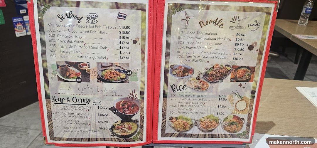 Thai Menu