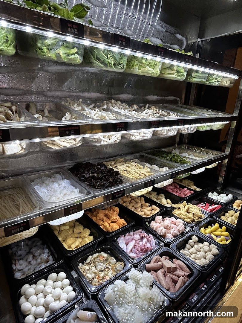 Hot Pot Ingredients Display