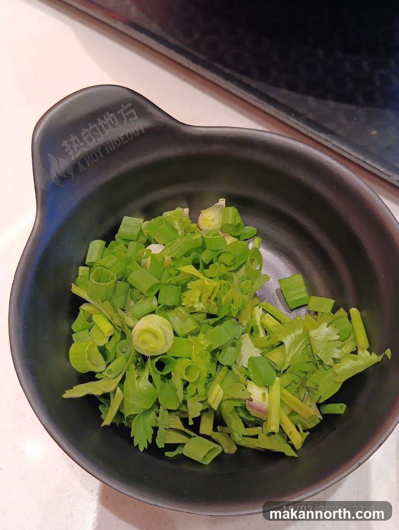 Chopped Green Onions and Cilantro