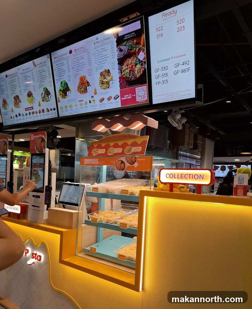 Pasta Restaurant Counter