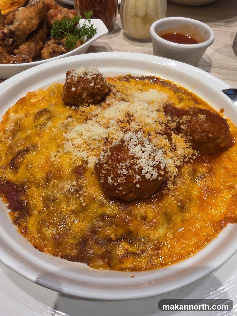 Meatballs with Cheese and Sauce