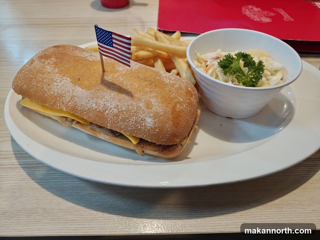 Sandwich with Fries and Coleslaw