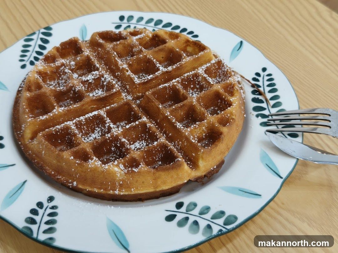 Waffle with Powdered Sugar