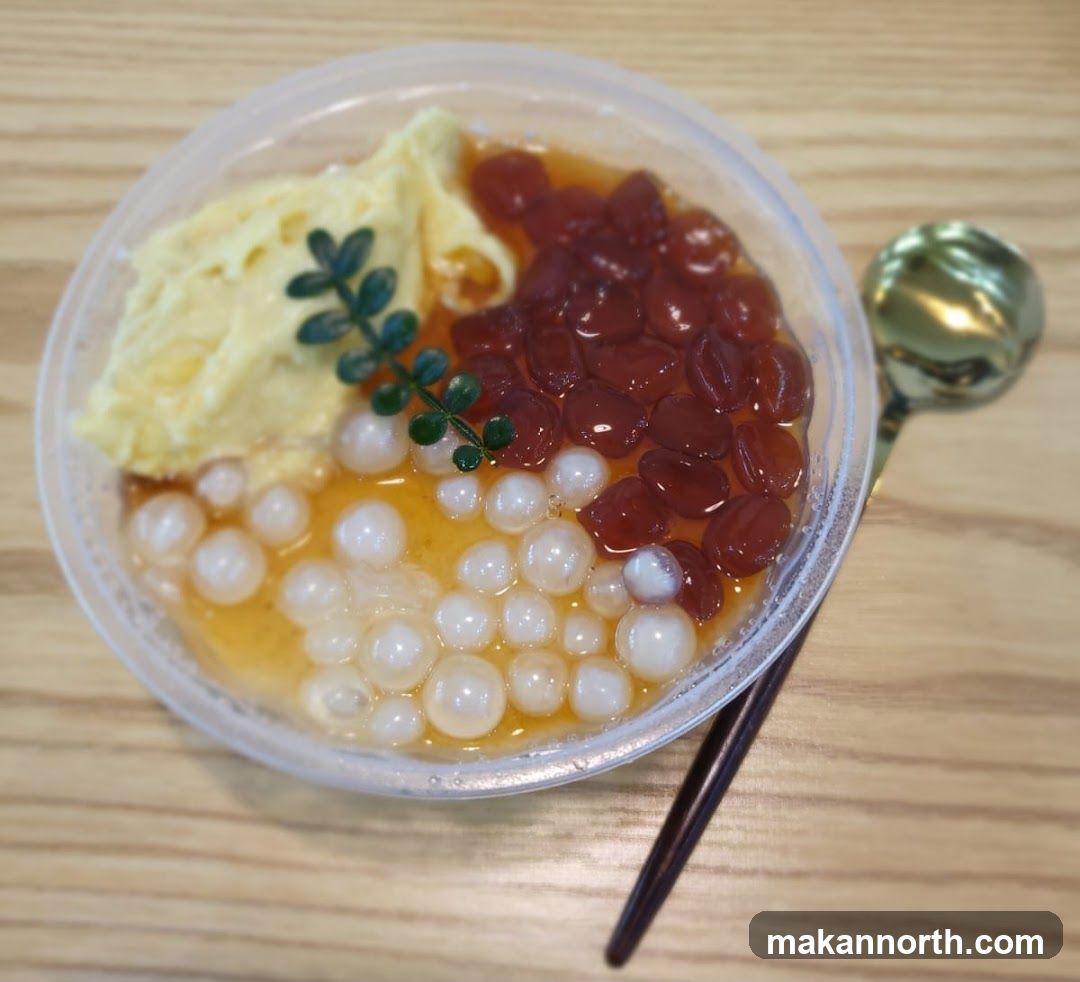 Dessert with Tapioca and Red Beans