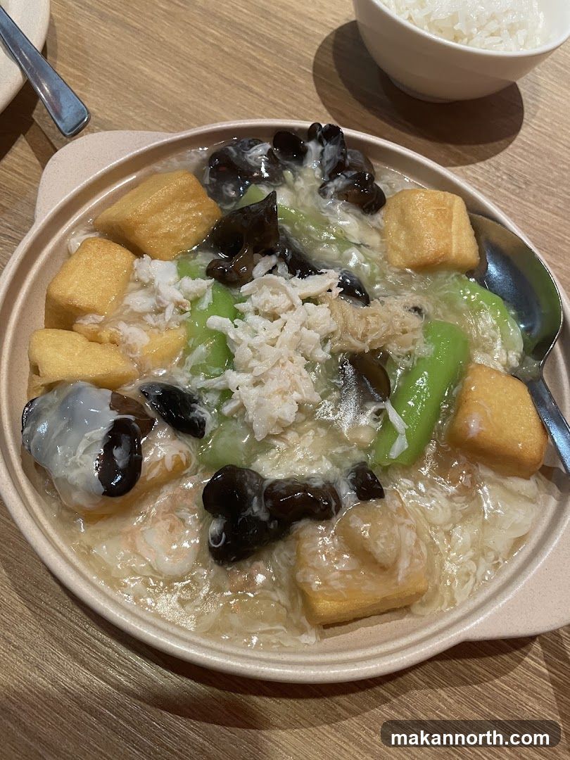 Tofu and Seafood Dish