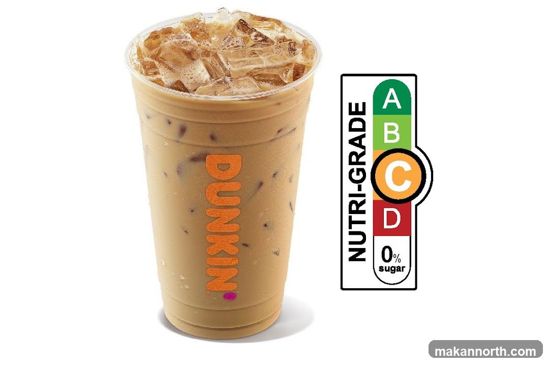 Iced Coffee with Nutri-Grade Label