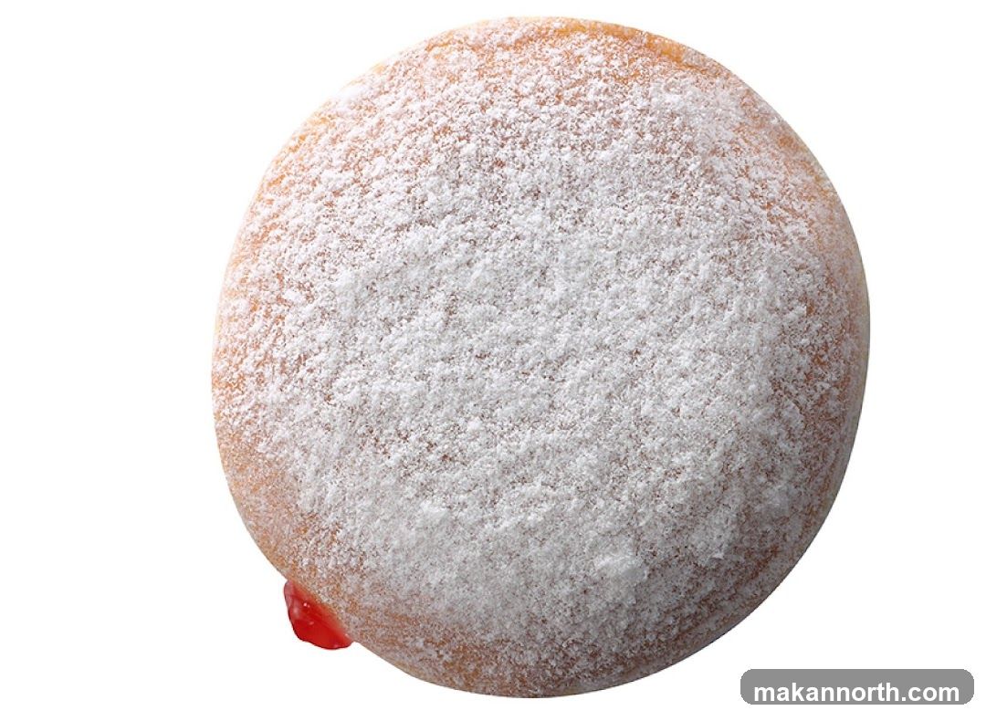 Powdered Donut with Jam Filling