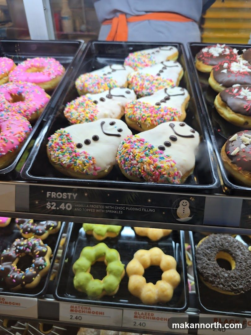 Donuts on display