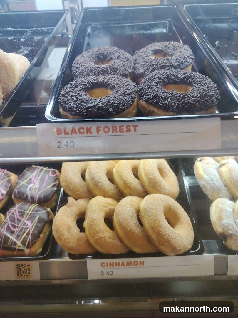 Donuts on display