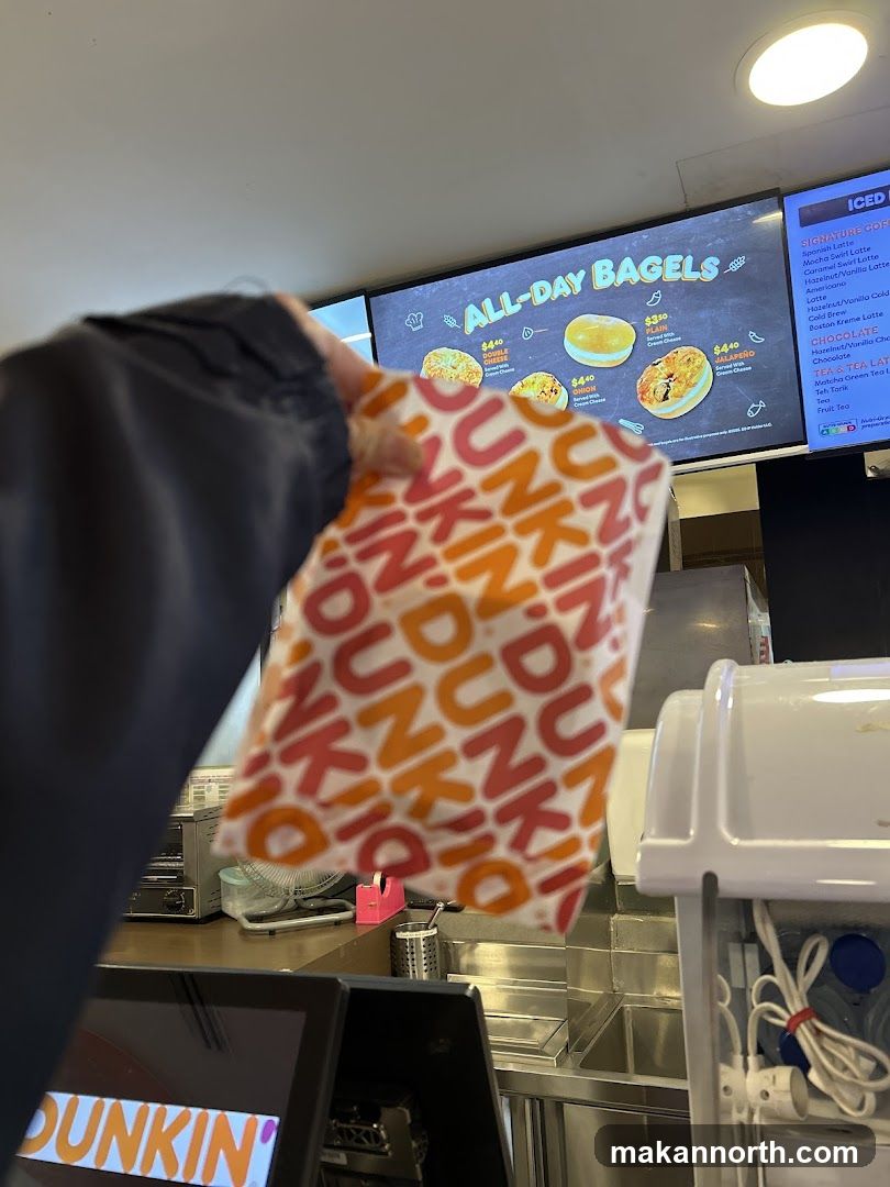 Dunkin' Bagel Menu