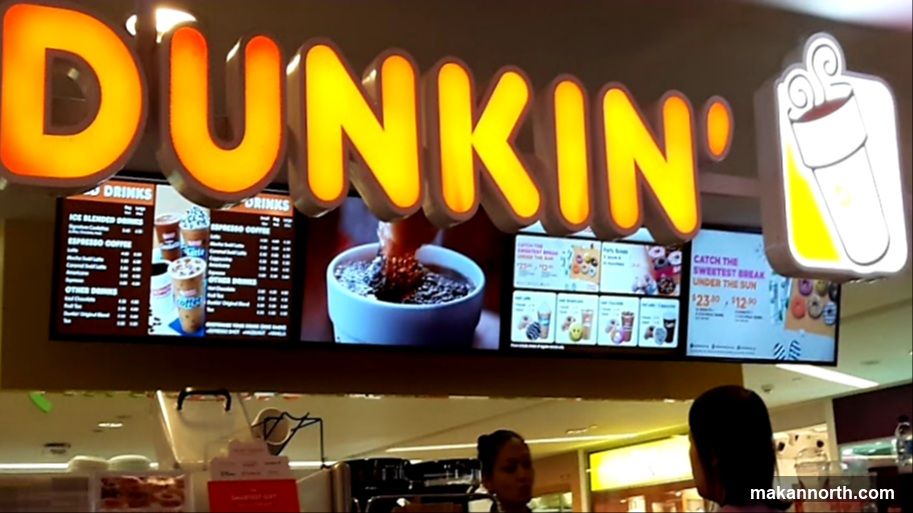 Dunkin' Menu and Signage