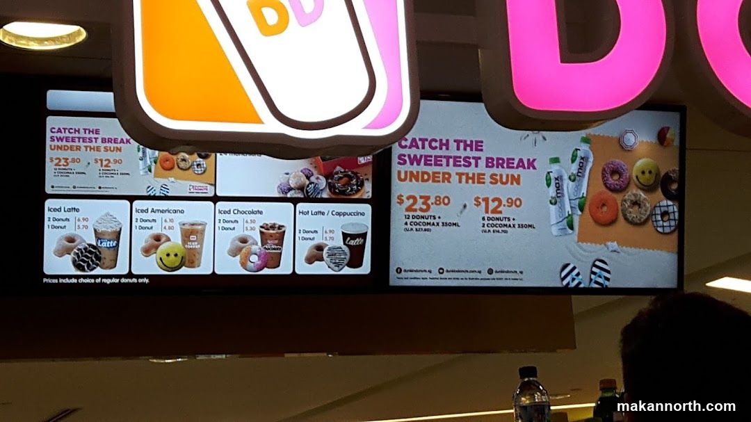 Dunkin' Donuts Menu
