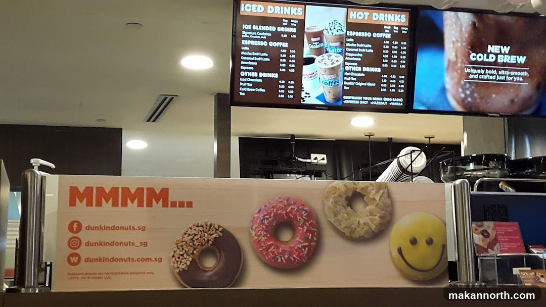 Dunkin' Donuts Menu and Advertisement