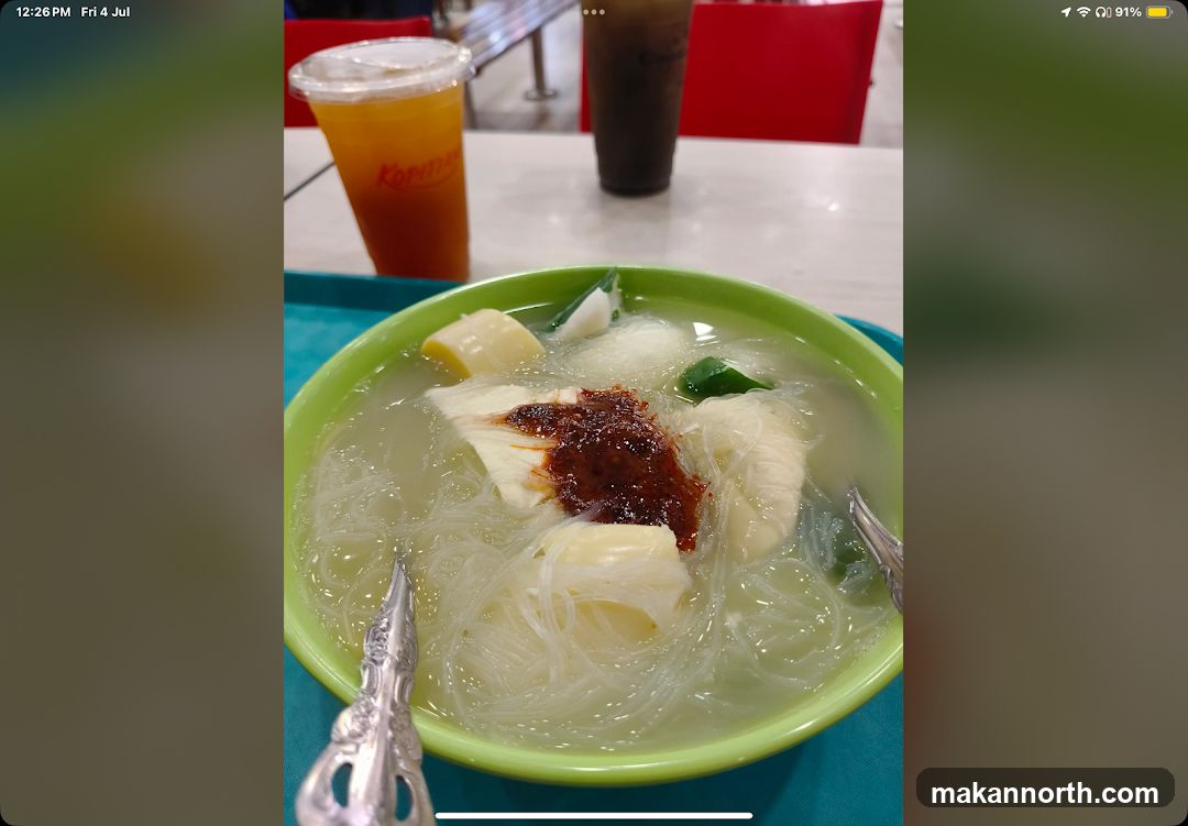 Noodle Soup and Drinks