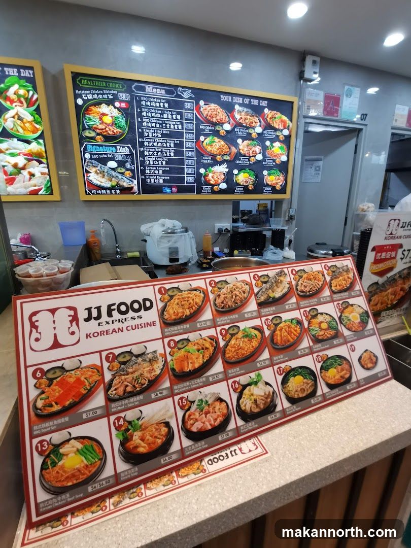 JJ FOOD EXPRESS KOREAN CUISINE Menu