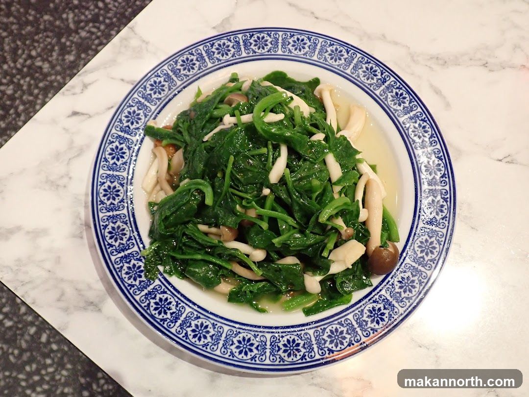 Stir-fried Greens with Mushrooms
