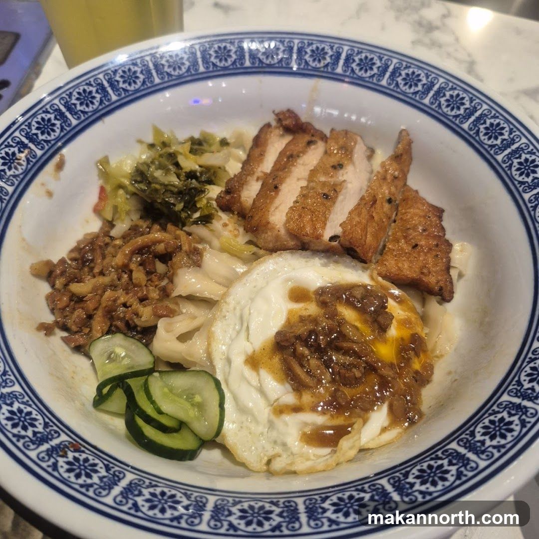 Noodle Bowl with Pork and Egg
