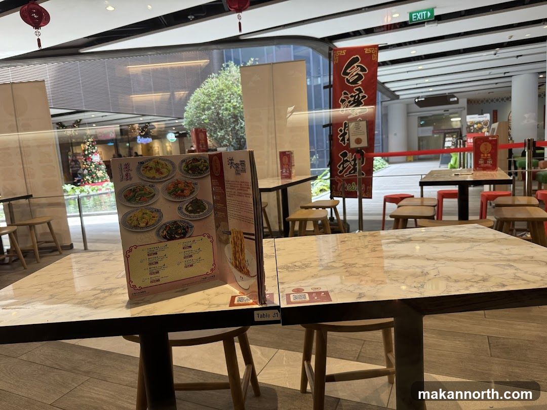 Restaurant Table with Menu