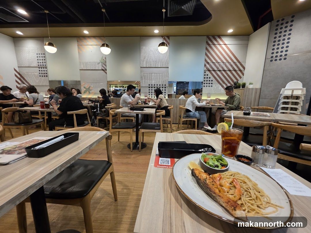 Restaurant Interior with Diners