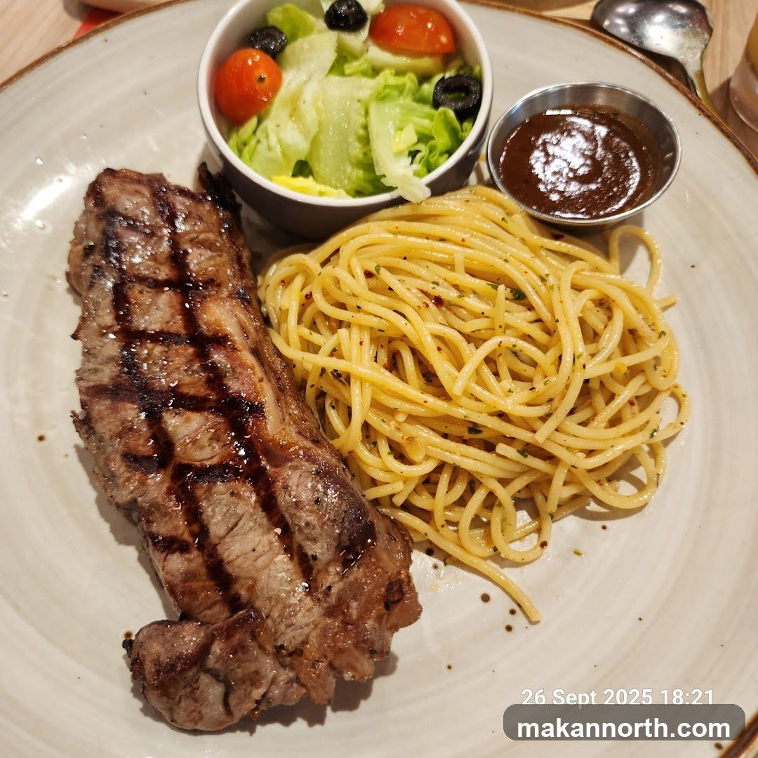 Steak and Spaghetti