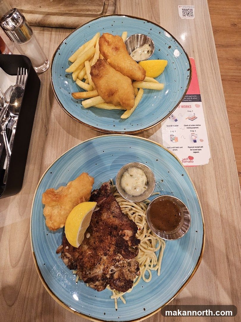Two Plates of Food