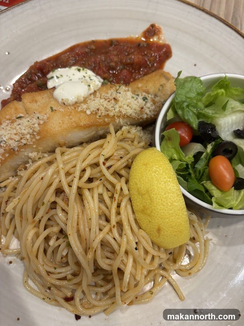 Fish and Pasta Dish