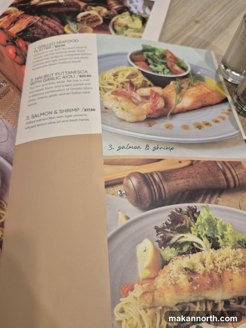 Seafood Menu