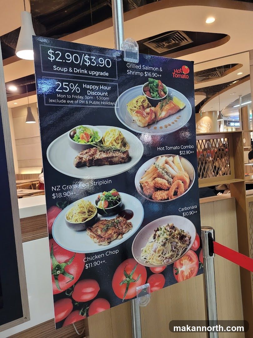 Hot Tomato Menu