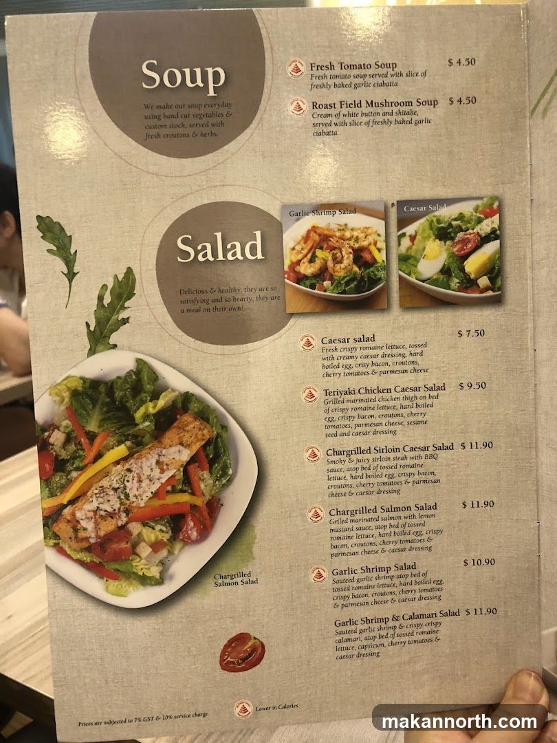 Soup and Salad Menu