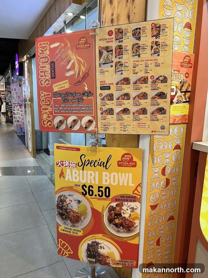 Gyoza-San Menu Boards