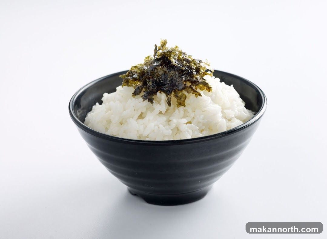 Bowl of Rice with Seaweed