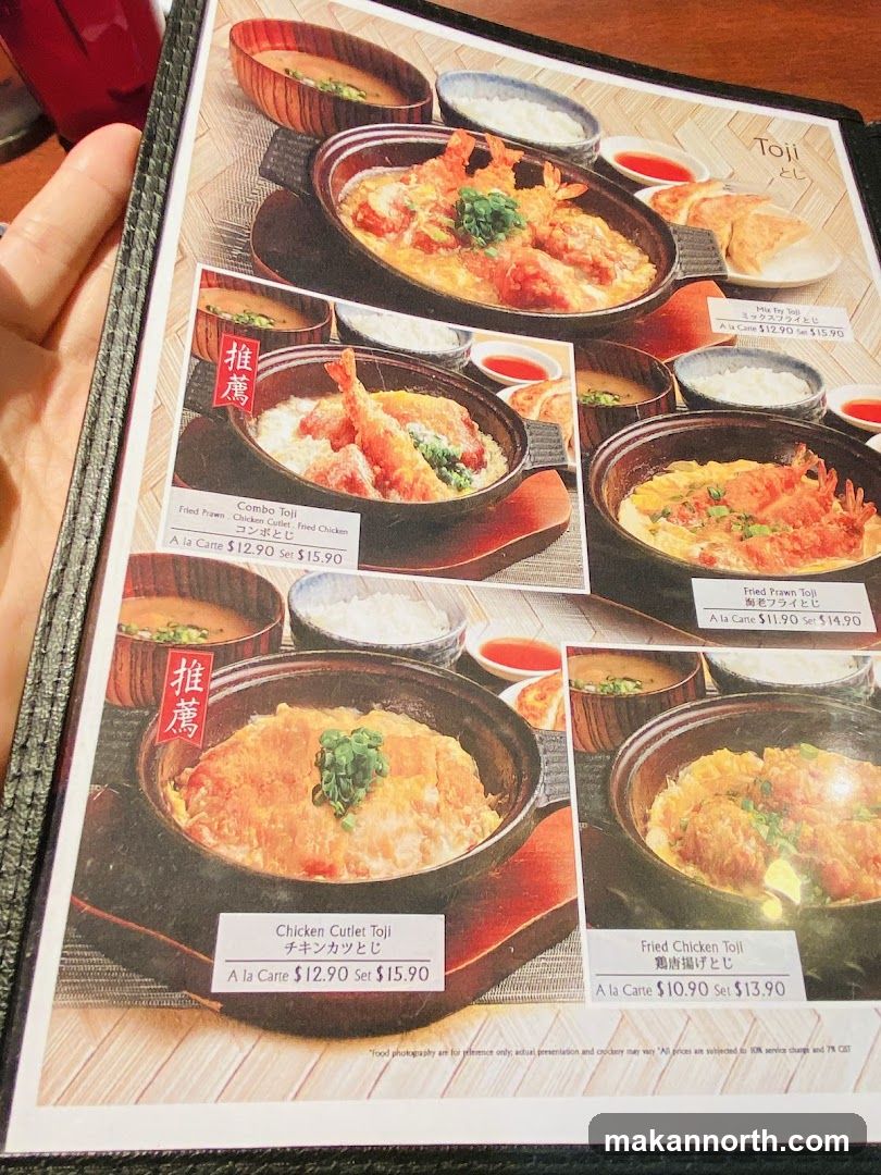 Toji Menu