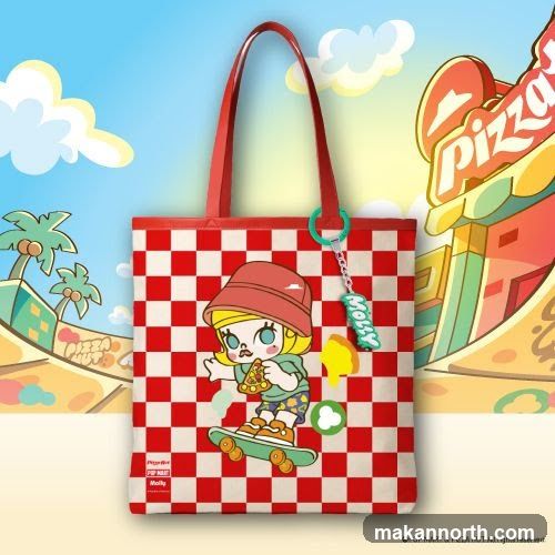 Tote Bag with Molly Character and Pizza Hut Branding
