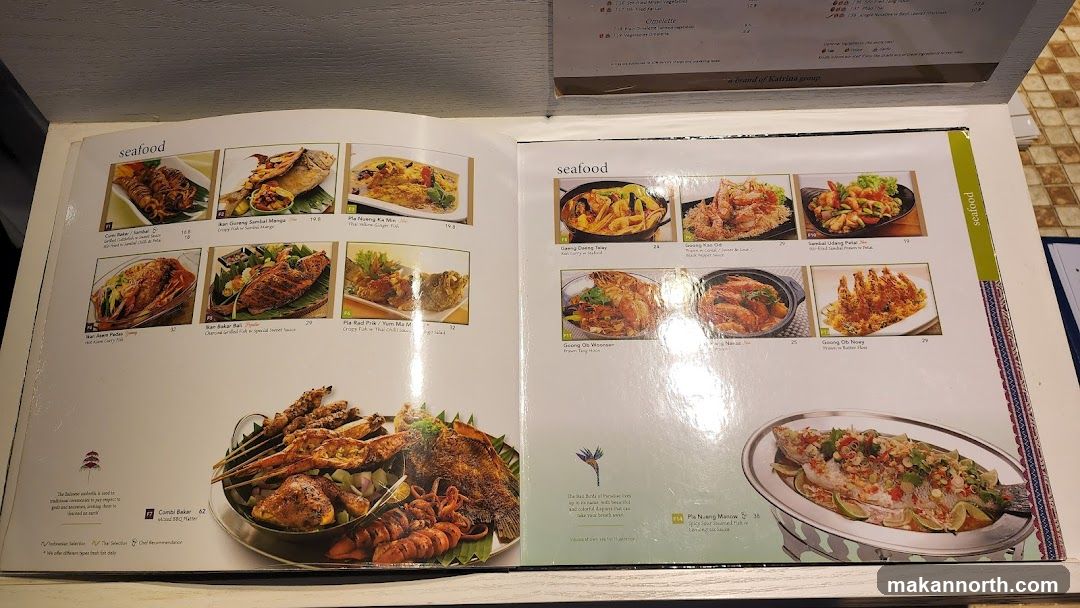 Seafood Menu