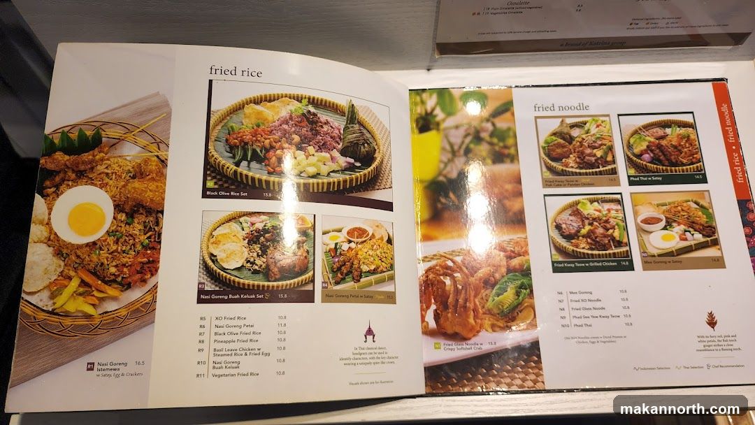 Fried Rice and Fried Noodle Menu