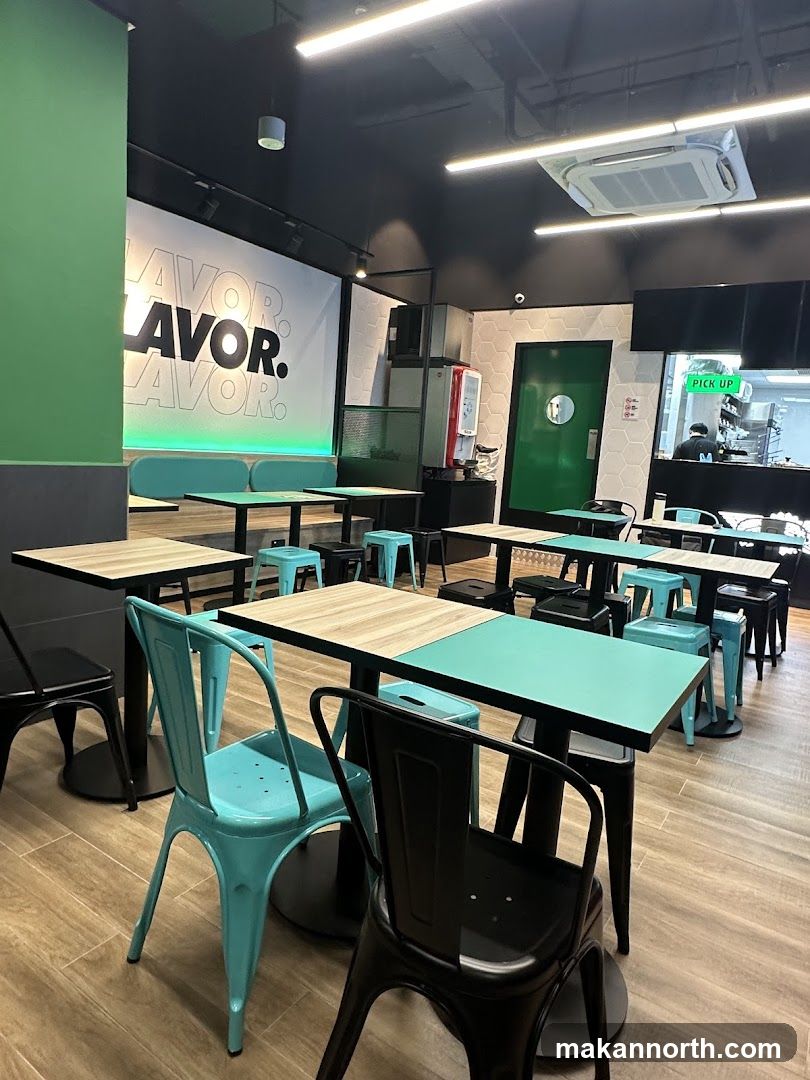 Restaurant Interior with Tables and Chairs