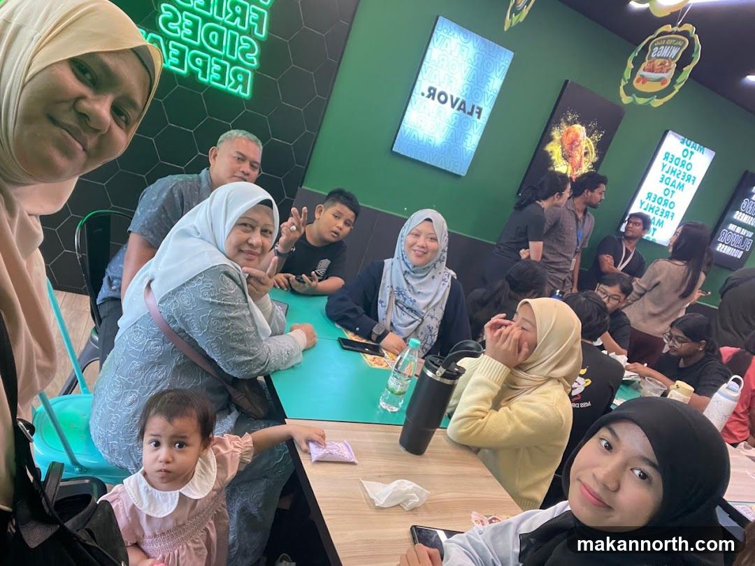 Group enjoying a meal