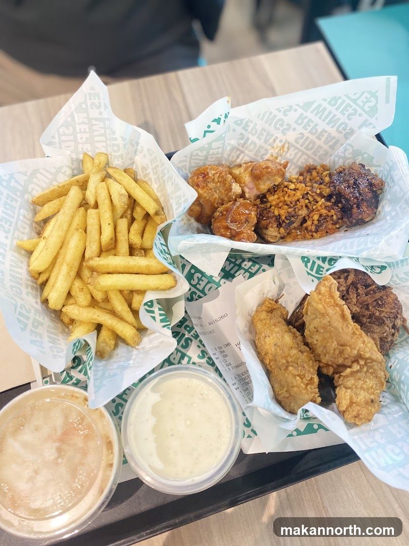 Chicken Wings and Fries