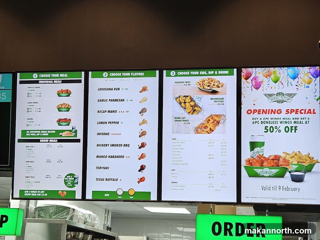 Wingstop Menu and Promotion