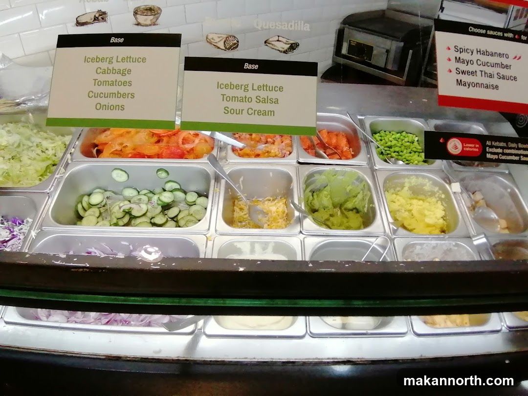 Food Bar with Ingredients