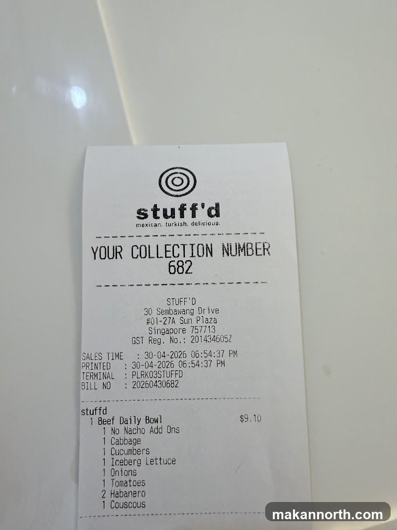 Receipt from Stuff'd