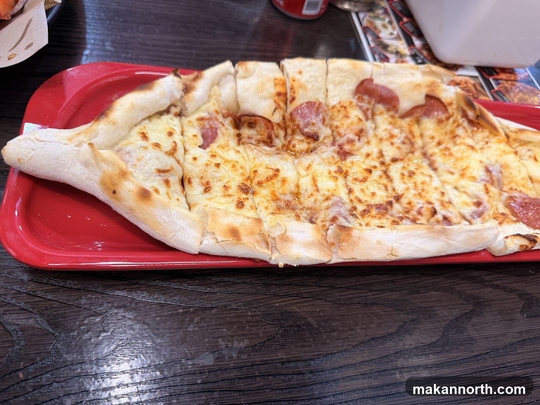 Pide with Cheese and Sausage