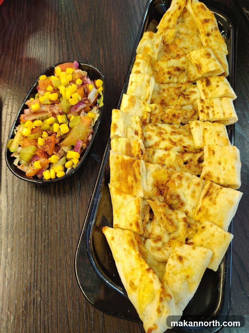 Pide with Salad